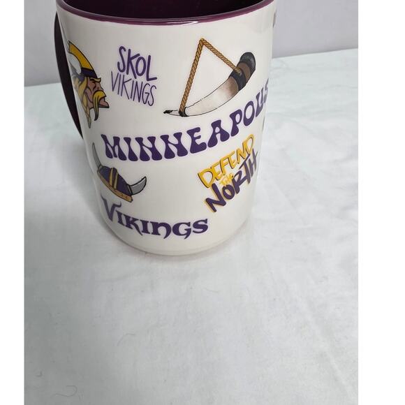 Minnesota Vikings NFL Ceramic  15oz Team Spirit Coffee Tea Mug - Picture 4 of 8